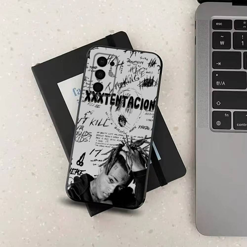 Крутой чехол для телефона рэпера X-XXXTENTACION для Samsung Galaxy A73,31,8,9,53,32,72,41,J7,52,71,22,Note Мягкое черное силиконовое покрытие SamsungA30S