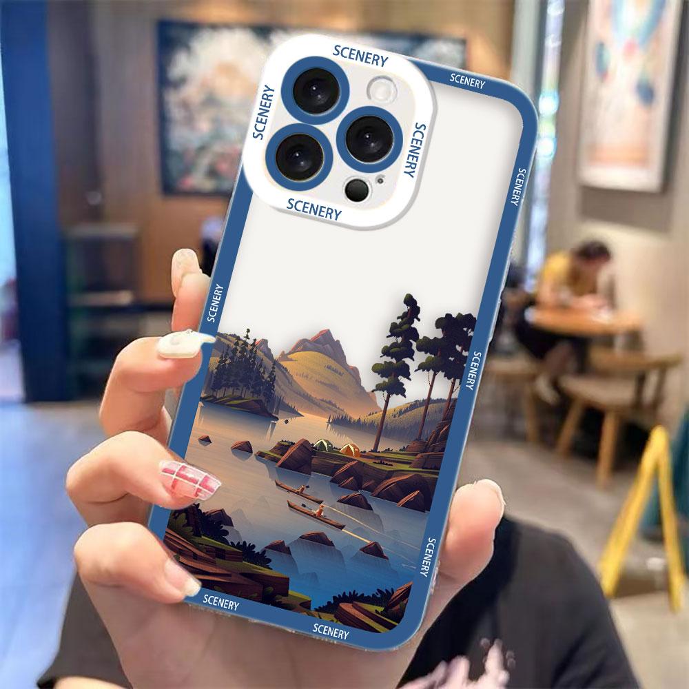 

Spring Scenery Pattern Clear Phone Case For OPPO A6X A5 A3 A3X A5X A98 A94 A79 A78 A74 A73 A60 A58 A57 A55 A54 A53 A17 A9 Case OPPO A15(A15S)
