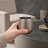 Ren Titanium Kop, Dobbeltvægget Vakuumisoleret Tumbler med Isbelagt Finish, 260ml Æggeformet Campingkrus til Udendørs