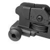 Ryohin Buhin 20mm Rail Compatible E&C LMT M4 Tactical Rear Sight Replica, Zinc Alloy, Switchable Zero & Peep, Black
