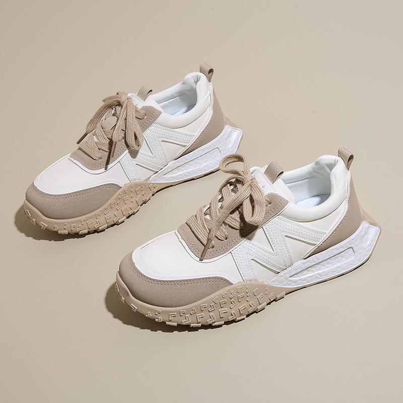 

College style versatile candy color scheme thick baseplate shoes German training shoes women 2025 new fashion casual light dad shoes 35