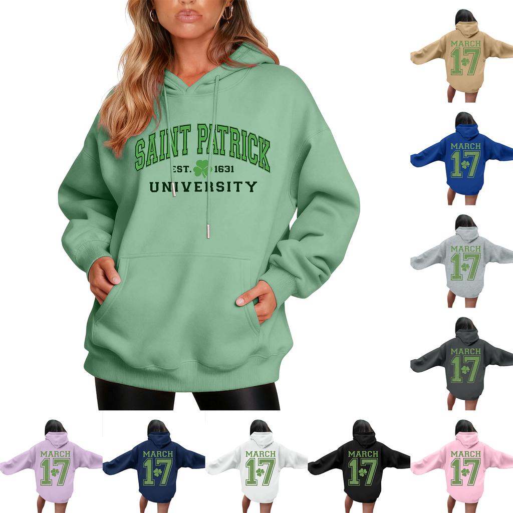 Men's St. Paul's Day Letter Hooded Sweatshirt