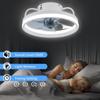 Modern Ceiling Fan With Light Room Decoration Ceiling LED Light Fan with Remote Electric Fan with LED Lamp for Home Room Bedroom