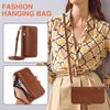 For iPhone 16 Wallet Phone Case Shockproof TPU+PU Leather Flip Cover with Mirror, Strap - Brown
