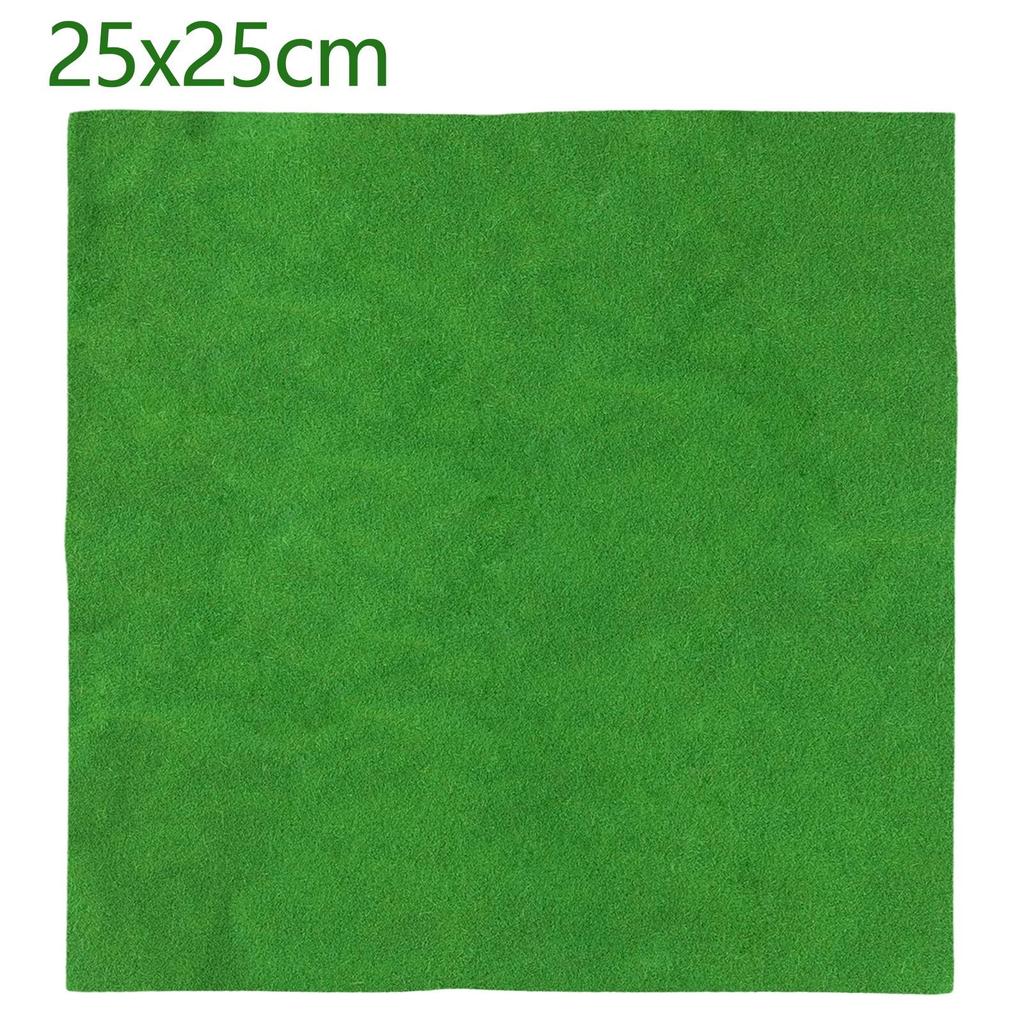 25x25cm DIY Grass Mat Landscape Model Train Scenery Layout Simulation Turf Flock Lawn Home Decoration Artificial Grassland