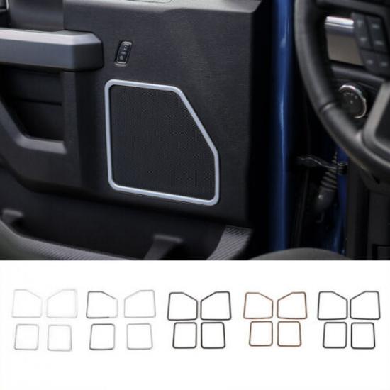 Bil Dörr Högtalare Högtalarskydd Trim Dekor Ram för Ford F150 2015-