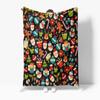 TU Festive Holiday Throw Blanket Soft Flannel Fleece Christmas Santa Claus Reindeer Snowman Pattern Cozy Warm Bedspread Decorati
