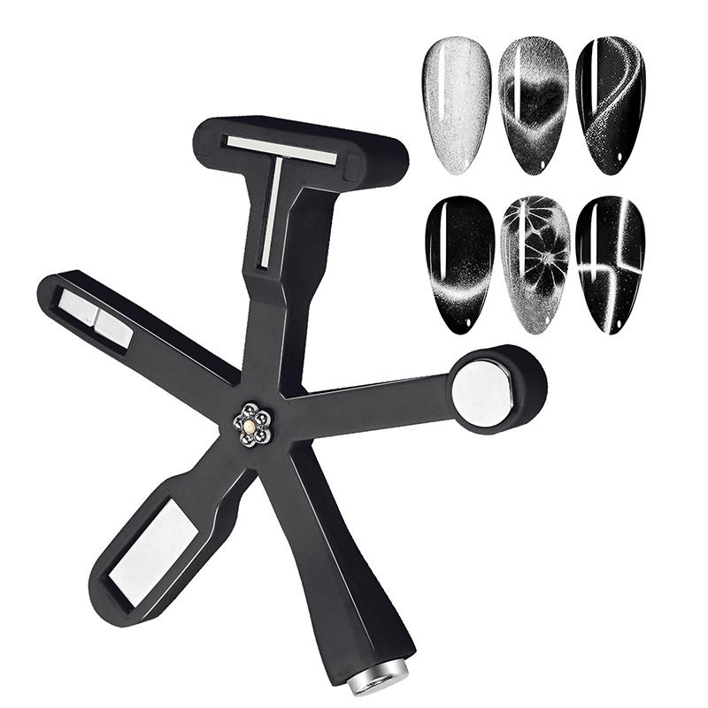 

Love Heart Pattern Nail Magnet 6in1 Cat Eye Effect Side Light Half Moon Daisy Flower French Nail UV Attraction Magnets Manicure