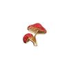 2025 Elegant Rhinestone Mushroom Brooch for Suits and Lapels