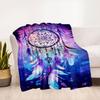 "Colorful Dreamcatcher Wall Art Decor"Blanket Flannel Throw Blanket for Sofa, Bed, Travel, Camping, Office