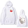 Cartoon Couple Graphic Hoodies for Women Men Clothing Cute Anime Printed Hooded Pullover Long Sleeves Fleece Streetwear