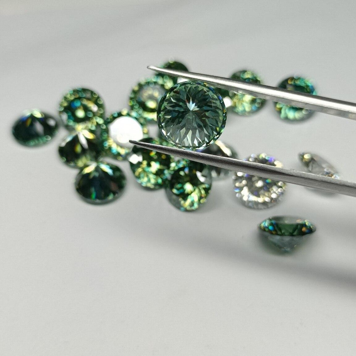 

Зеленая бусина Cellacity VVS1, 100-сторонняя огранка, 0,5-6 карат, круглая бусина из муассамита, ювелирные изделия своими руками, сертификат GRA 8MM-2 CT(1 PCS)