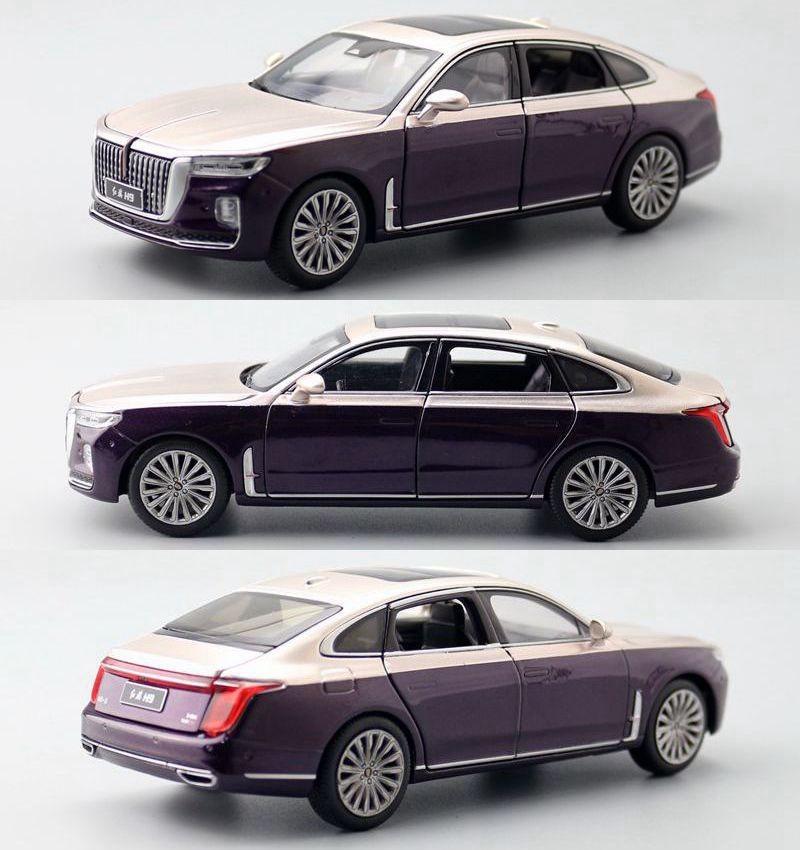 Hong Simulation Alloy Qi Luxury Sedan Model Toy With Sound And Light Functions