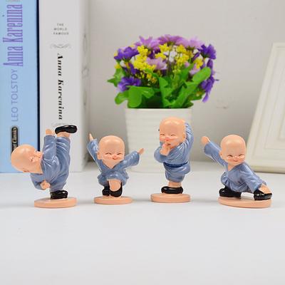 4 ks/sada Shaolin Kung Fu Monk dekorace do interiéru auta kreativní dárky