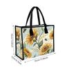 Sunflower Bee Tote Bag Daily Use Shoulder Bag Casual Shopping Handbag Cute Portable Shopping Bag