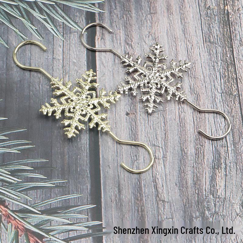 Christmas Snowflake Wall Hanging Ornament Hook for Tree Decoration