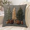 Pine Trees Cushion Covers Chair Living Room Pillowcase Cozy Zipper Sofa Pillow Covers Animal Bedroom Indoor Home Decor