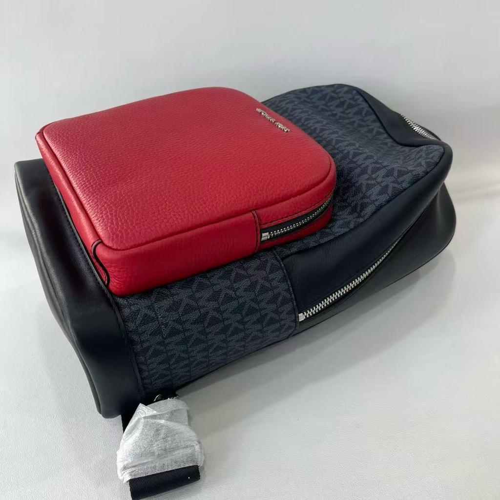 [Pre-Owned] MK Hudson Vintage Monogram Logo Color Block Crossbody Bag - Very Good #1VOGDOS