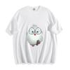 Cute Cartoon Bird with Glasses Graphic T-Shirt