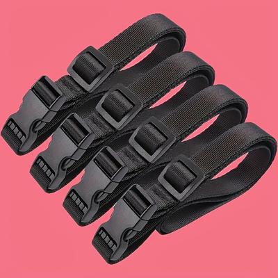 Adjustable Nylon Straps with Metal Buckle - Durable Elastic Ropes for Travel, Camping, and Cargo Securing, Multi-Purpose Safety Belts