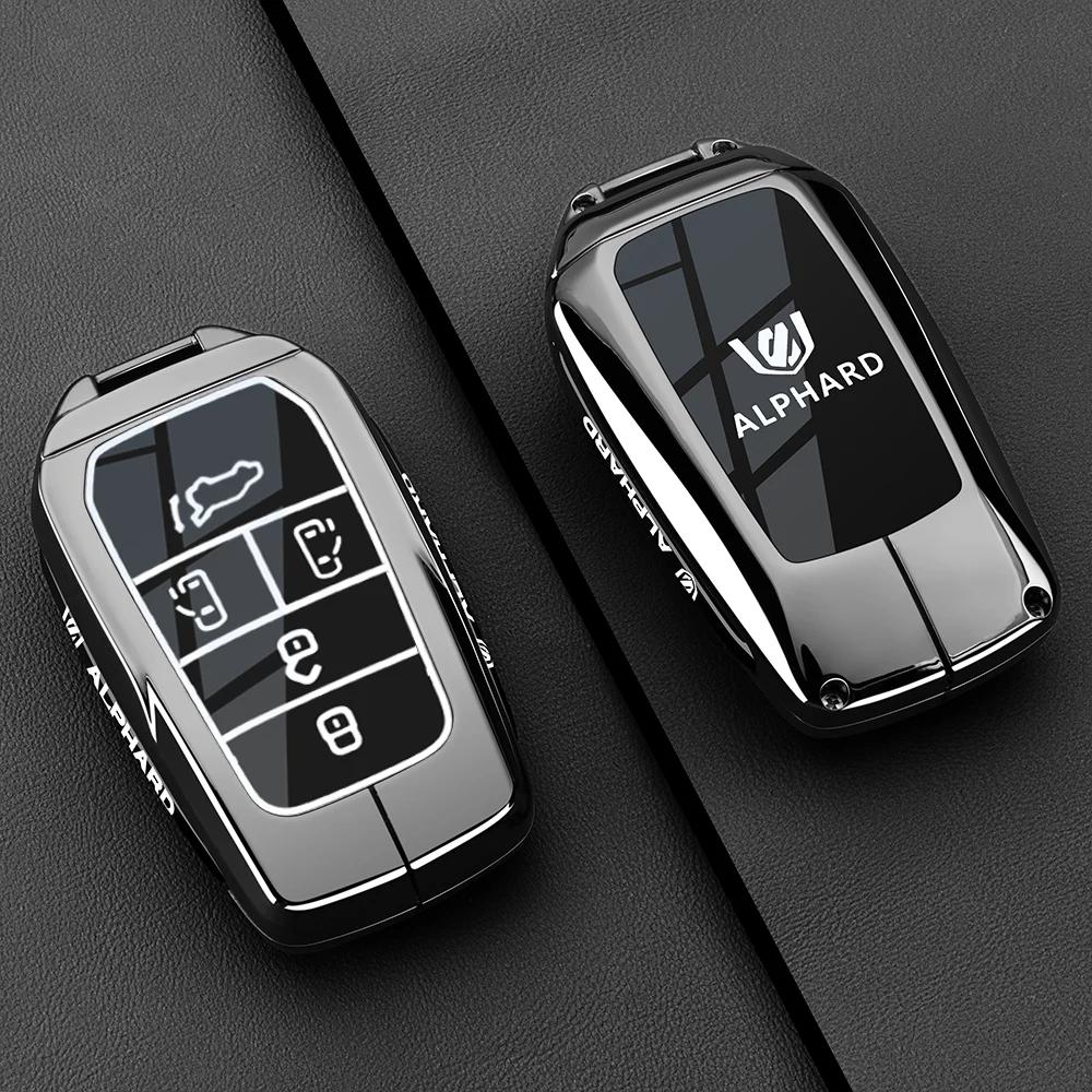 Suitable for 2024 S0 Alphard keycases, 18-24 Alphard car specific metal buckle shells for men JH0