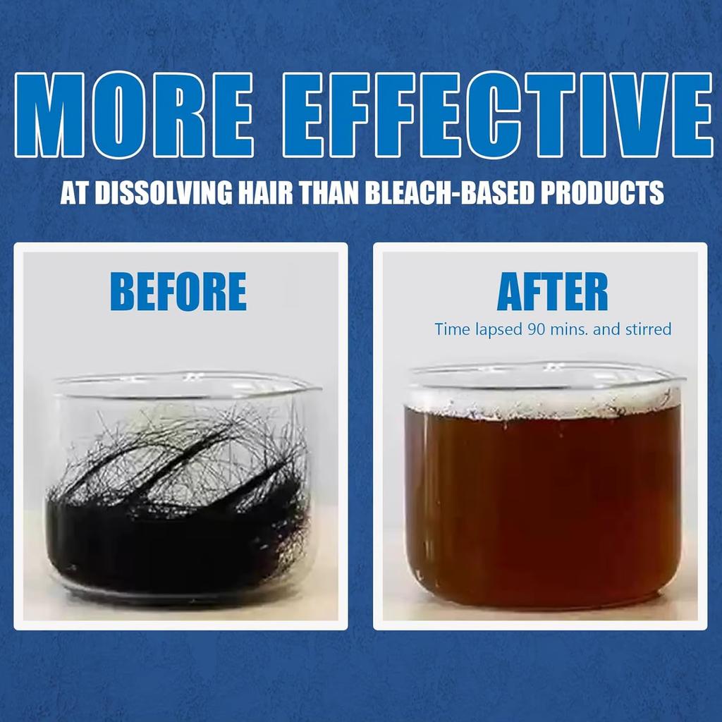 Drain Pipe Unclogging Agent for Cleaning Kitchen Drainage Pipes Lye Sodium Hydroxide Opens Bathroom and Kitchen Sinks Drains