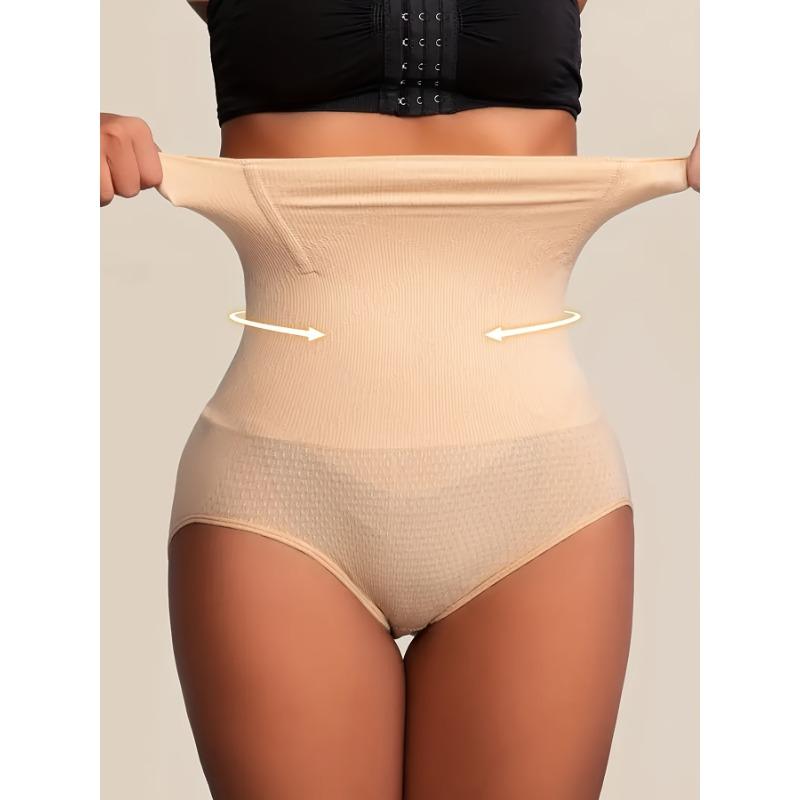 

Женские трусы с высокой талией послеродовые утягивающие бесшовные нейлоновые утягивающие трусики XXL телесный