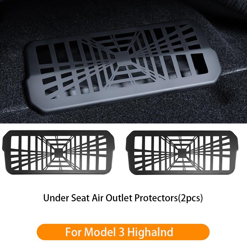 For Tesla Model 3 Highland 2024 Front Bumper Grill Mesh Air Inlet Vent Cover Grille Guards Protector Anti-insect Net Accessories