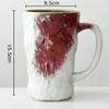 Classical Coloured Mug 620ml Ceramic Cup&saucer Dining Table Coffee Cup Milk Tea Mugs Afternoon Tea Teacup Fruit Juice Container