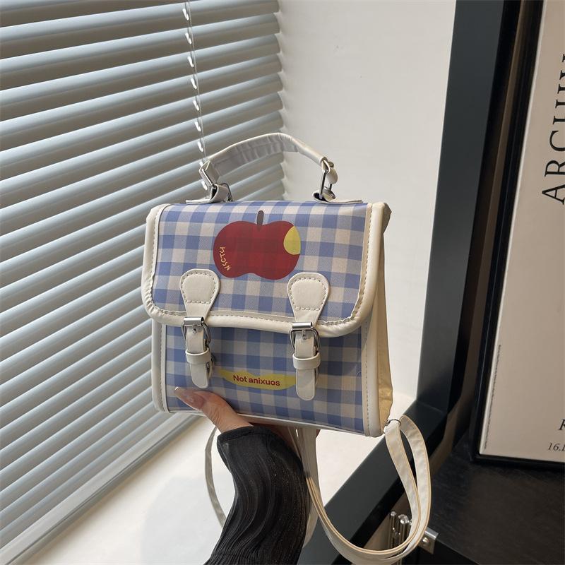 

Клетчатый рюкзак женский модный повседневный нишевый дизайн студенческий школьный рюкзак высокая ценность легкий дорожный рюкзак белый