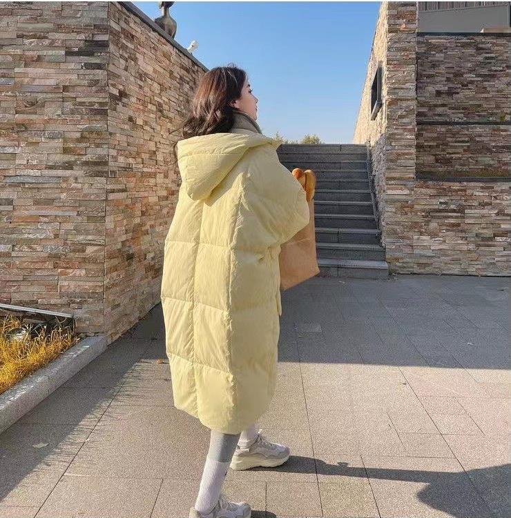 Winter Women's Jacket Parkas Loose Hooded Cotton Padded Female Long Down Jacket Thicken Oversize Puffer Coats