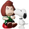 Medicom Toy UDF Ultra Detail Figure No.827 PEANUTS SERIES 17 PEPPERMINT PATTY & SNOOPY, 75mm, Multicolor
