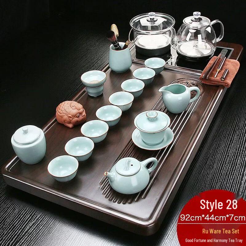 Jiakangming Automatic Solid Wood Tea Tray