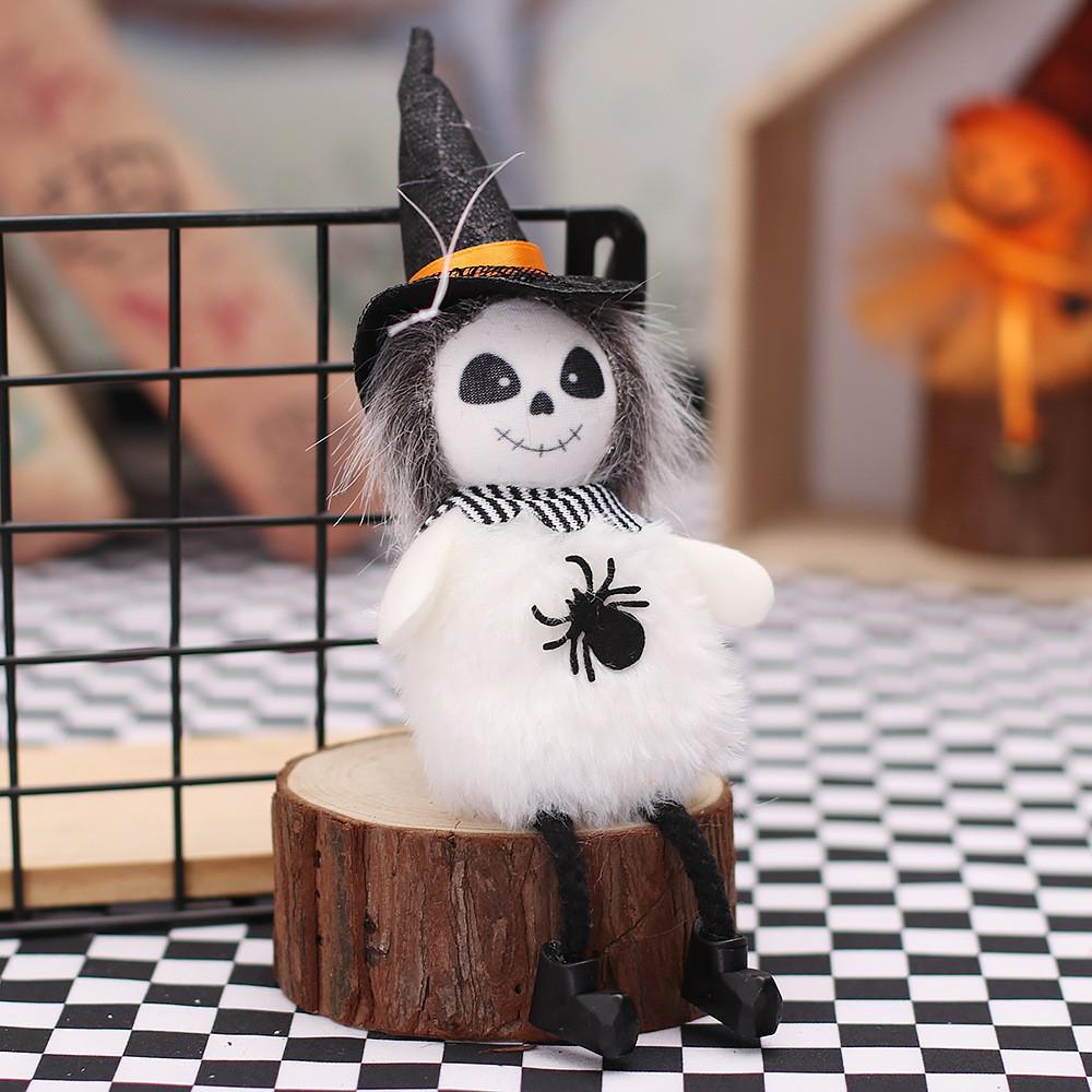 Plush Pumpkin Witch Doll Hanging Halloween Decor