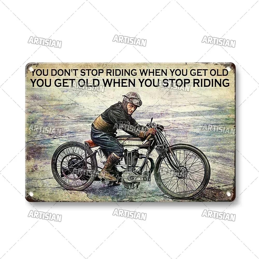 Crosscountry Motorcycle Tin Sign Vintage Metal Wall Decor Garage Home Bar Metal Plaque