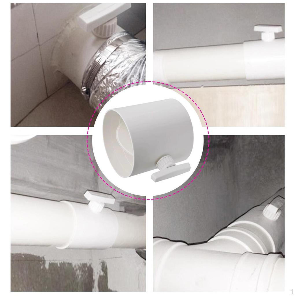 Duct Manual Volume Damper Adjustment Airflow Ducting Backdraft PVC Air Check Valve for