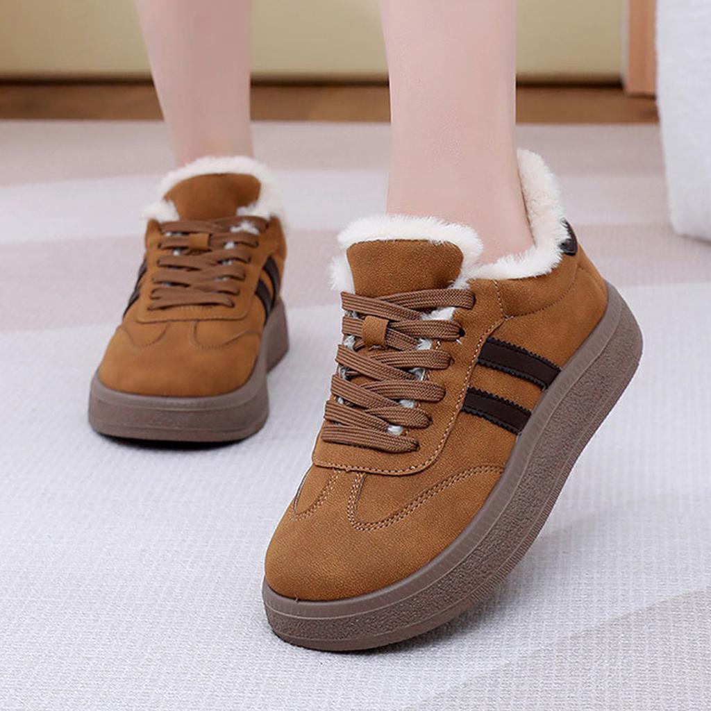 Women's -Lined Thick - Warm Winter Casual Versatile Shoes for Everyday Wear