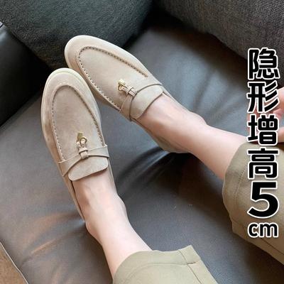Mocasines de Hong Kong con borla y cierre para mujer, nuevos 2025 primavera y otoño, de fondo plano, estilo perezoso de un solo pedal, versátiles, de suela blanda, zapatos Doudou