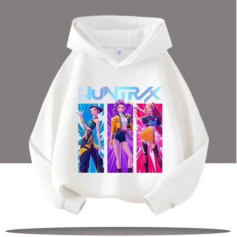 Children's Clothing Y2K KPop Demon Hunters Hoodies Teenage Girls Boys Rumi KPop Demon Hunters Hoody Autumn Casual Long Sleeve
