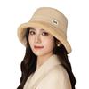 Japanese New Thickened Plush Smile Fisherman Hat Autumn and Winter Outdoor Windproof and Warm Basin Hat Versatile Bucket Hat