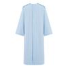 Kids Adaptive Nursing Gown Long Sleeve Back Split Hook-Loop Fastener with Pocket for Special Needs Patients