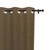Insulating and Blackout Eyelet Curtain 135x250 Cm ARTHUR Brown, by Soleil d'Ocre