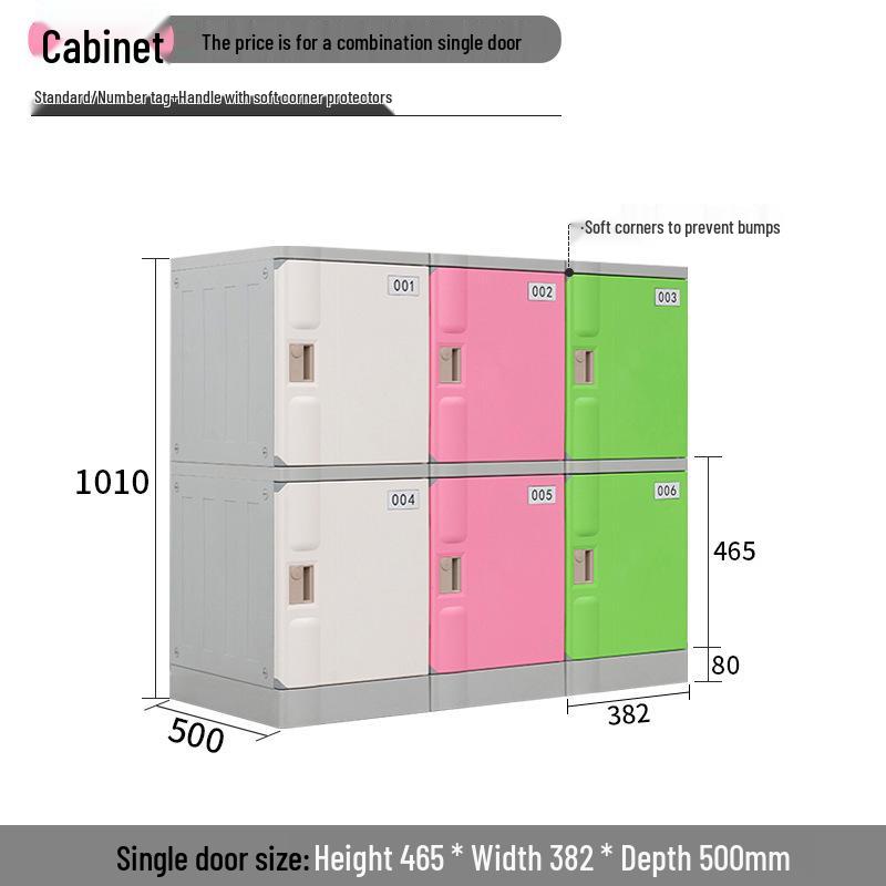 ABS Plastic Lockable Storage Cabinet for School Backpacks
