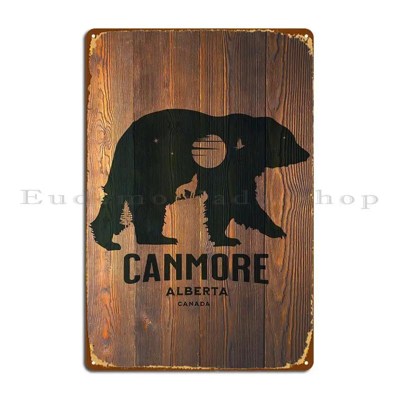 

Canmore Alberta Canada Metal Sign Decoration Iron Party Garage Cinema Tin Sign Poster 20x30cm（7.8x11.8inch）