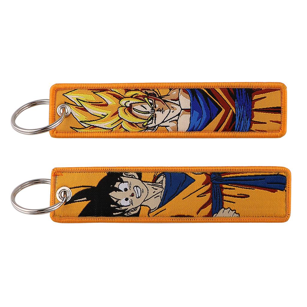 Cool Anime Key Tag Keychain Backpack Holder Goku Master Roshi Cartoon Anime Key Chain Bag Car Keyring Accessories Gifts