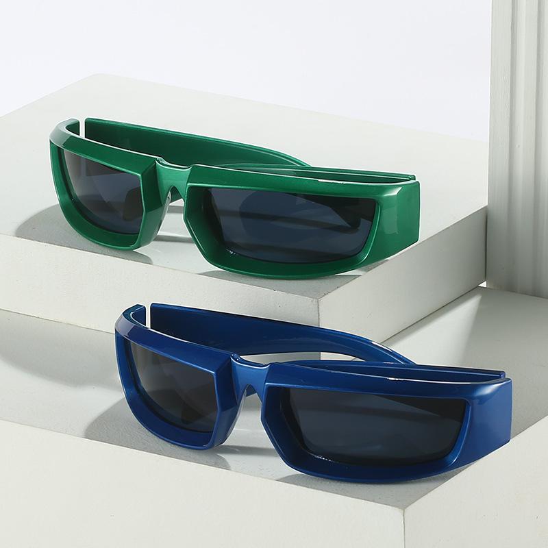 Personalized Millennium Square Sports Glasses YK Technology Sense Silver Sunglasses Quality