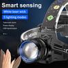 Far LED Putere Mare Luminozitate Mare Far LED Reîncărcabil prin USB Zoom Lanternă Frontală Rezistentă la Apă Lanternă de Exterior Camping Pescuit