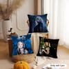 B-Buffy Vampire Slayesr Cushion Cover Silky Short Plush Invisible Zipper Dustproof Sofa Pillow Case For Home Decor