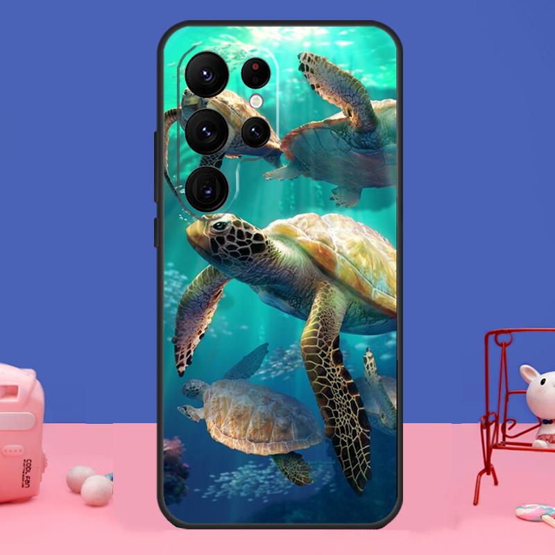 Ocean Sea Turtle Cover For Samsung Galaxy S24 S23 S22 S21 S20 FE Ultra Plus S8 S9 S10 Note 10 20 Ultra Case