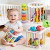 Montessori Shape Blocks Sorting Game for Baby Sensory Cube Colorful Blocks Educational Learning Toys Newborn Gift 0-12 Months